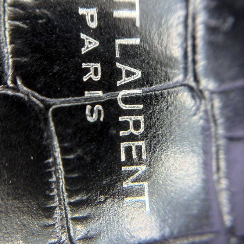 SAINT LAURENT Sac de Jour Baby 鱷魚紋壓花牛皮手提包-5