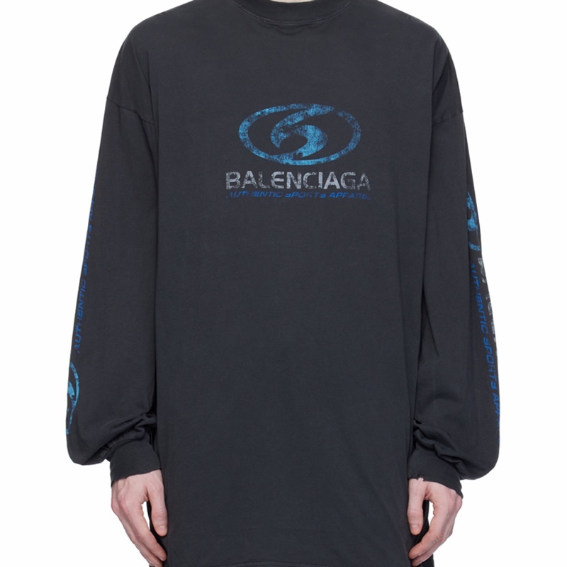 Balenciaga 男士 長袖T恤2 3 4碼-1
