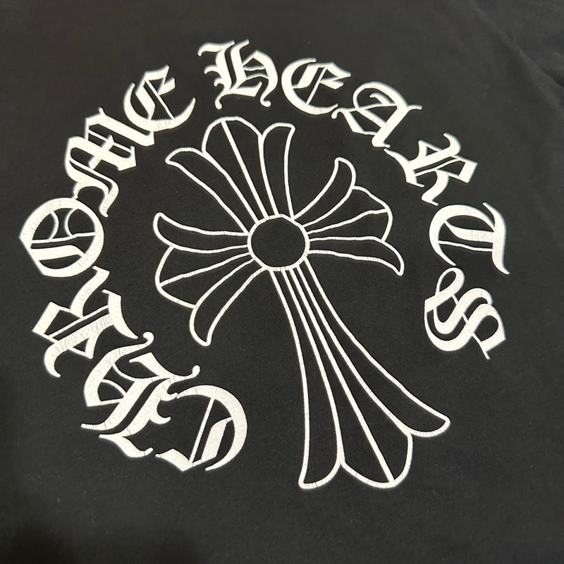 克羅心 chrome hearts 十字 圓領 梵文 短袖 M碼-6