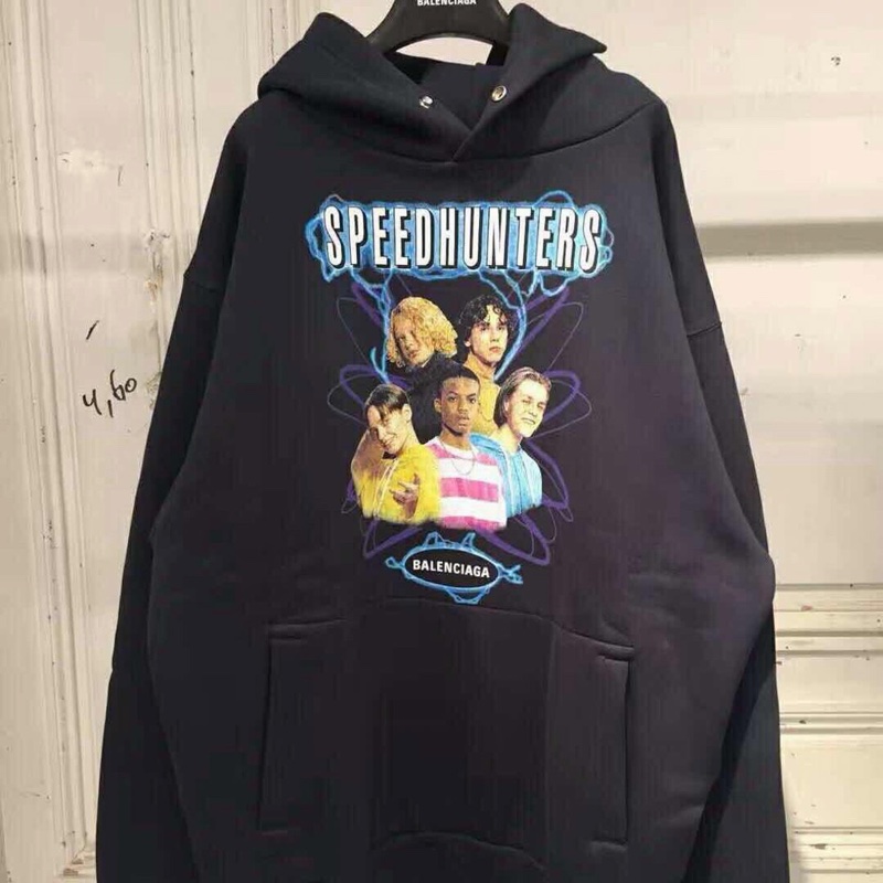 Balenciaga 女士 深藍色連帽運動衫XS S碼-0