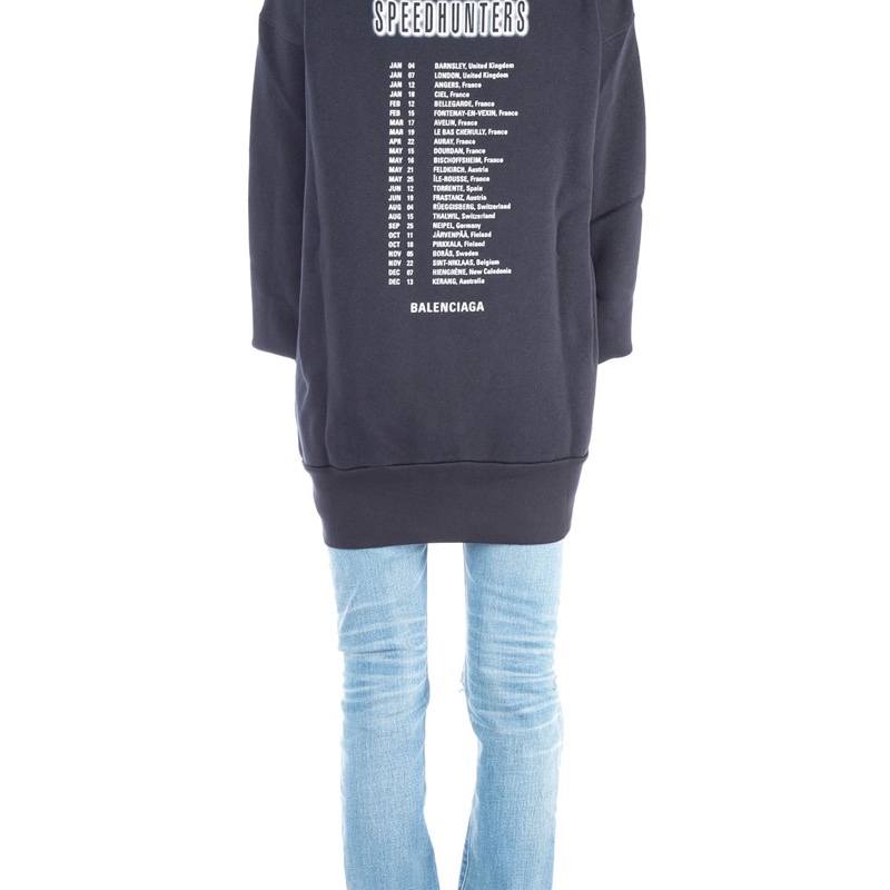 Balenciaga 女士 深藍色連帽運動衫XS S碼-3