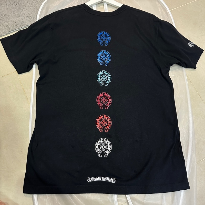 克羅心 chrome hearts 馬蹄 彩色 logo 短袖-0