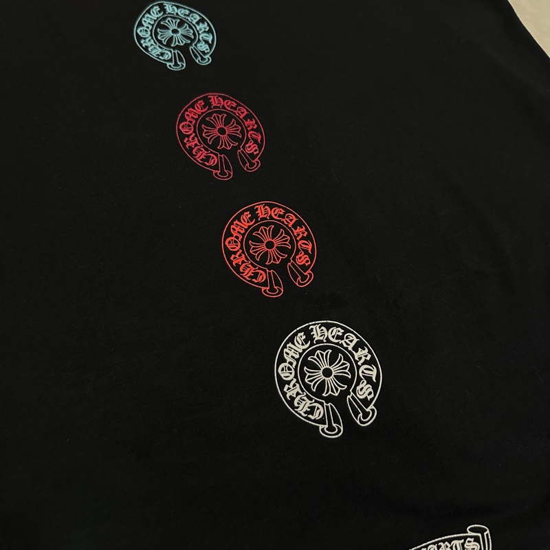 克羅心 chrome hearts 馬蹄 彩色 logo 短袖-2