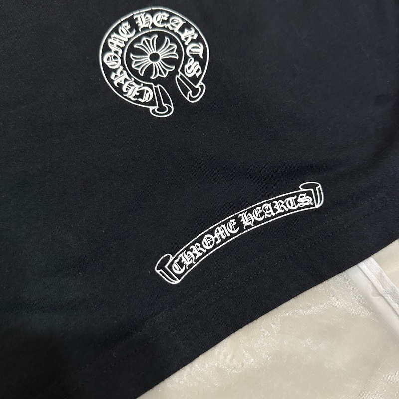 克羅心 chrome hearts 馬蹄 彩色 logo 短袖-3