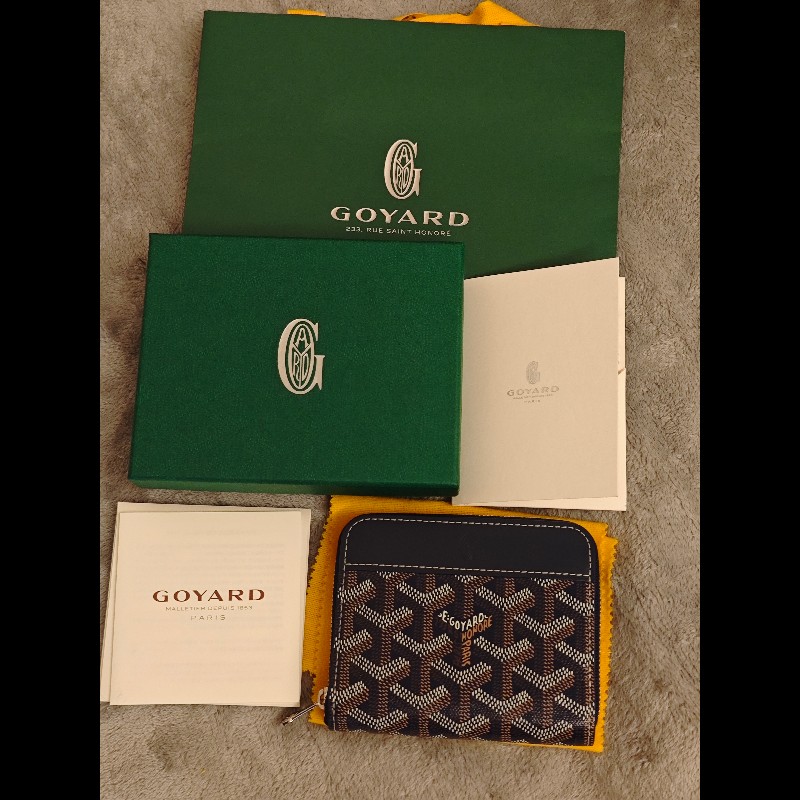 goyard matignon pm深藍卡包 零錢包-3