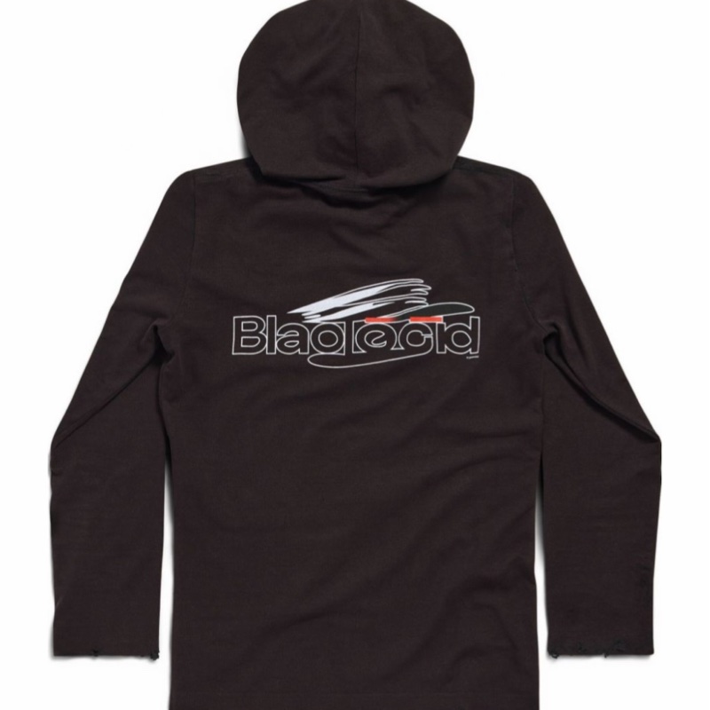 Balenciaga 男士 長袖連帽T恤XS S L碼-3