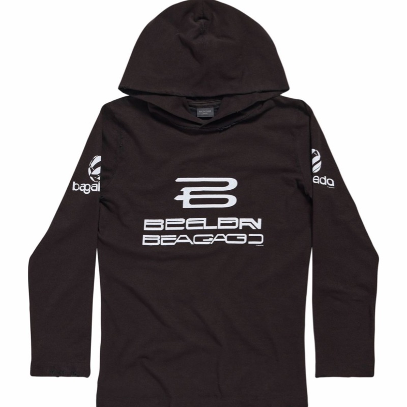 Balenciaga 男士 長袖連帽T恤XS S L碼-4