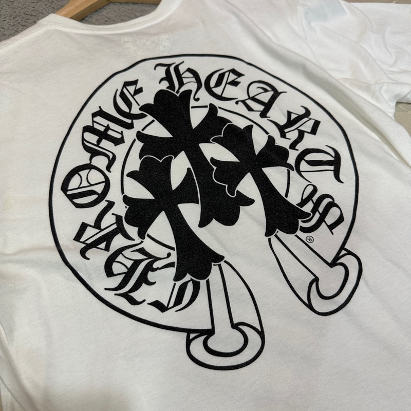 克羅心 chrome hearts 三十字 馬蹄 短袖-1