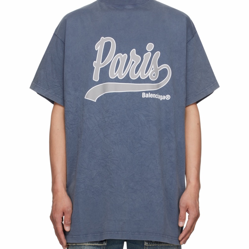 Balenciaga 男女同款 ENJOY PARIS短袖T恤-2