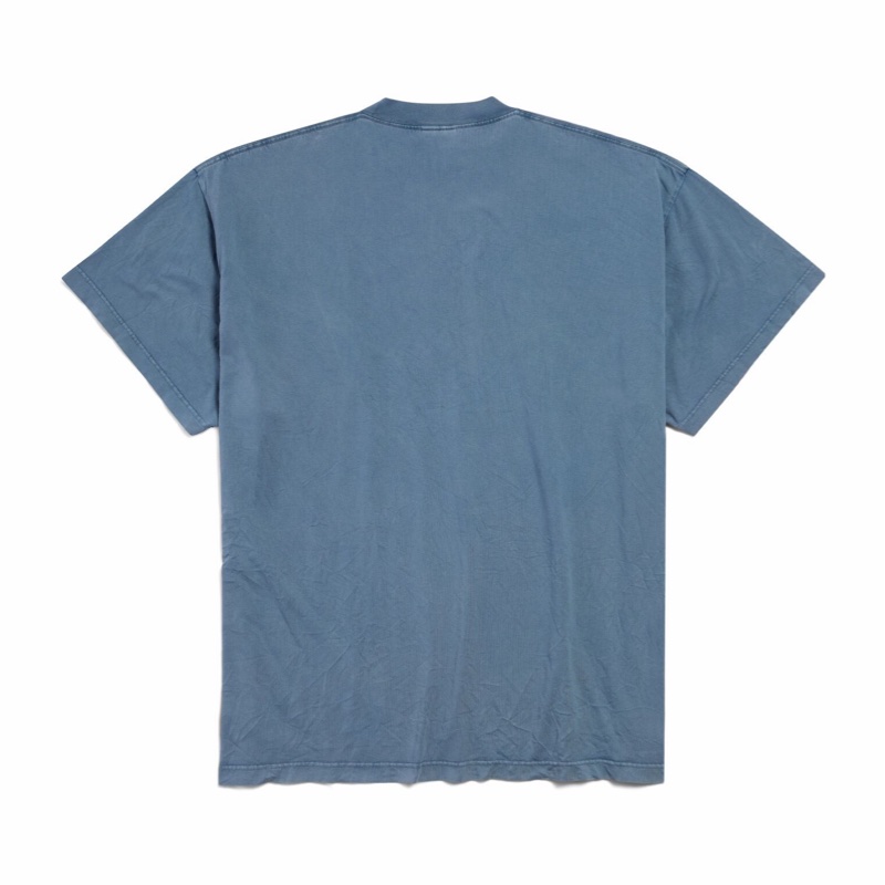 Balenciaga 男女同款 ENJOY PARIS短袖T恤-4