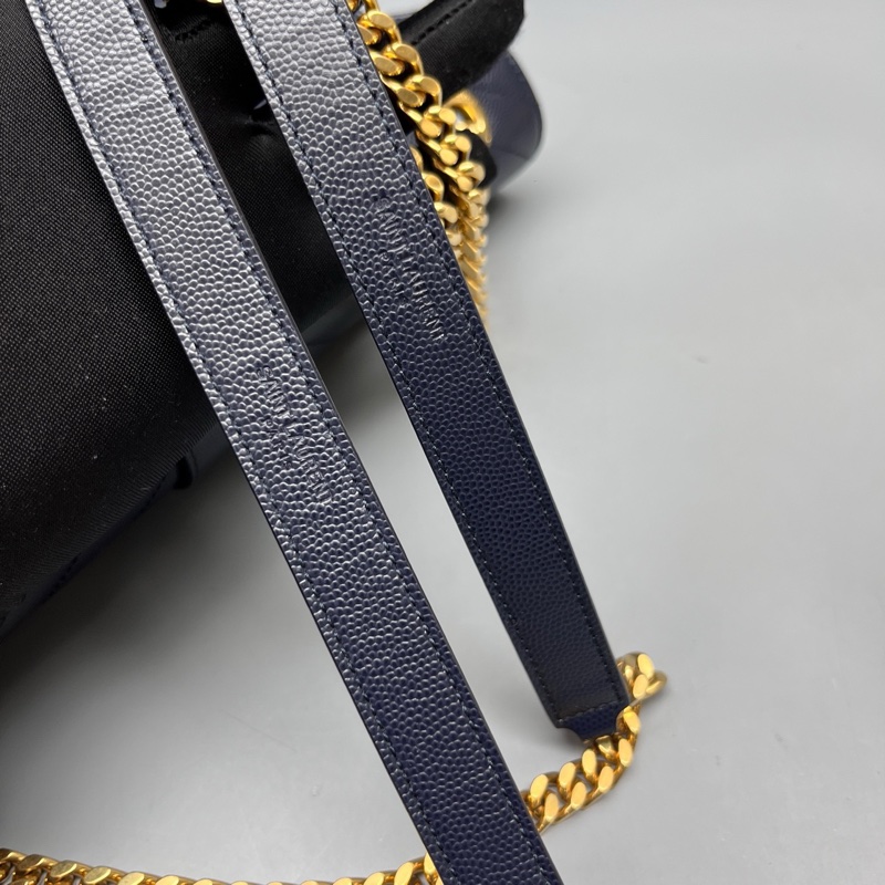YSL 聖羅蘭 深藍色Saint Laurent鏈條包 尺寸31*22-8