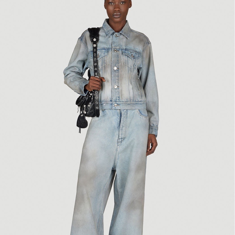 Balenciaga 女士 長袖牛仔外套FR-34 FR-36 FR-38 FR-40 FR-42碼-0