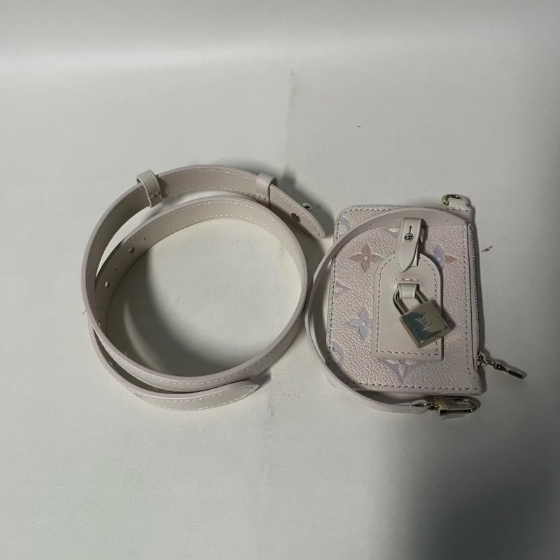 Lv夢幻紫漸變All in BB水桶包芯片 牛皮18*16*12  全新配件齊全-8