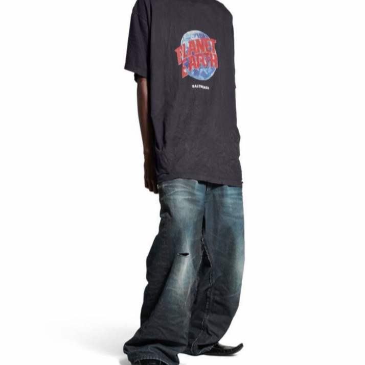 Balenciaga 男女同款 地球印花 T 恤1 2碼-4