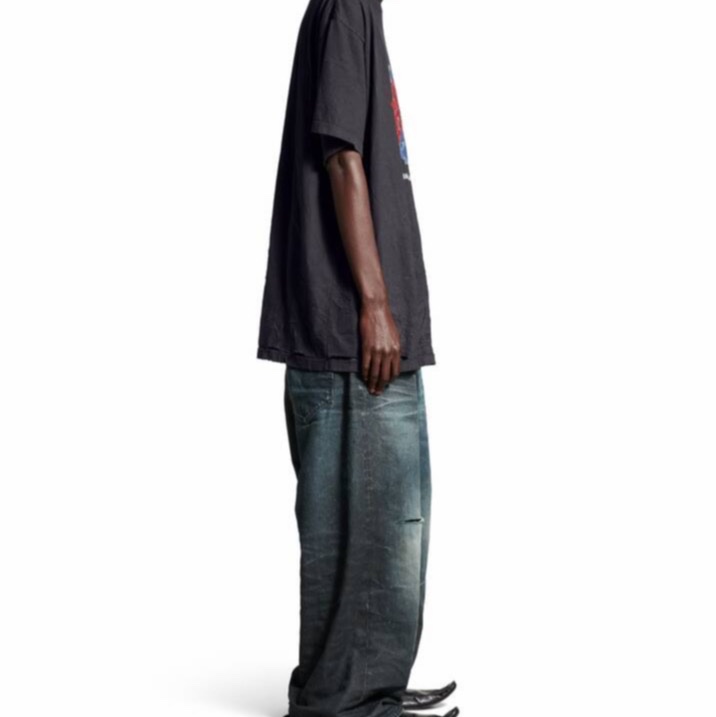 Balenciaga 男女同款 地球印花 T 恤1 2碼-5
