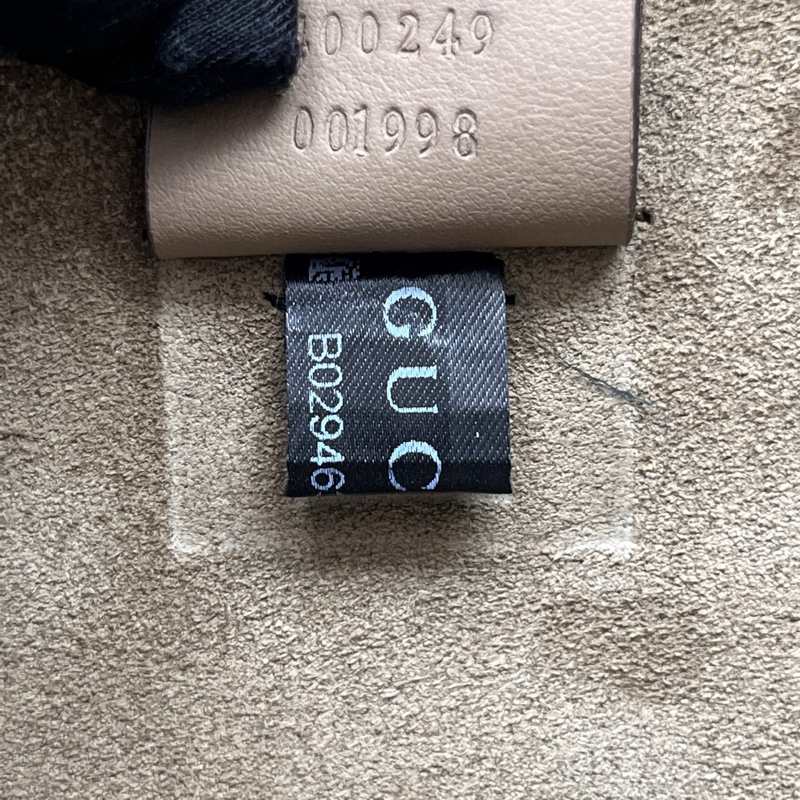 GUCCI 老花駝色中號酒神鏈條包 尺寸28*17-7