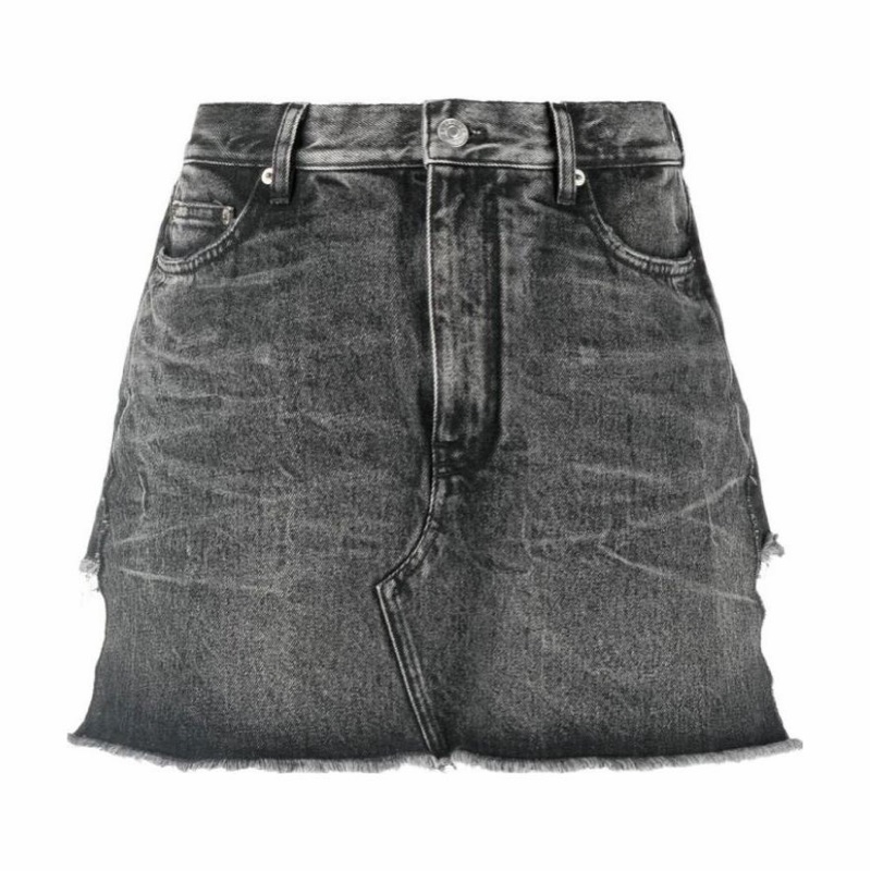 Balenciaga 女士 紐扣開合毛邊牛仔短褲FR-34 FR-36 FR-38碼-0