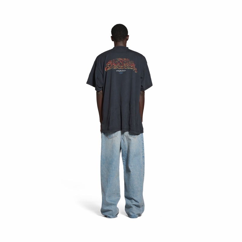 Balenciaga 男女同款 OFFSHORE 超大版型T恤1 2 3 4碼-4