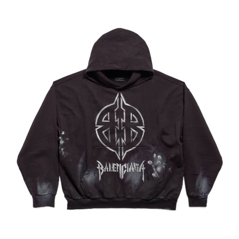 Balenciaga 男女同款 METAL BB STENCIL 連帽衛衣XXS XS S M L碼