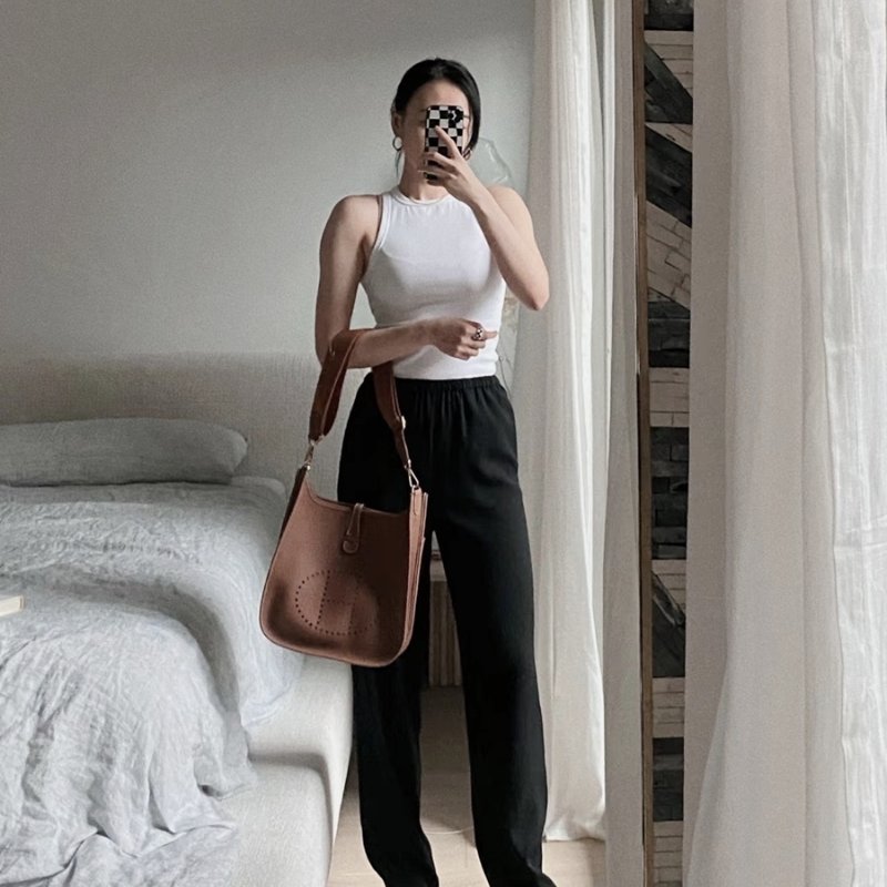 【現貨】Hermes Evelyne 29 金棕/金釦-1