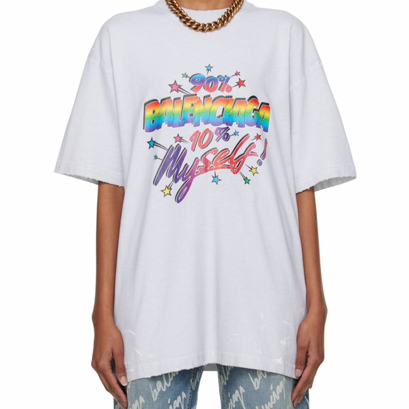 Balenciaga 男女同款 徽標短袖T恤XXS XS S M碼-3