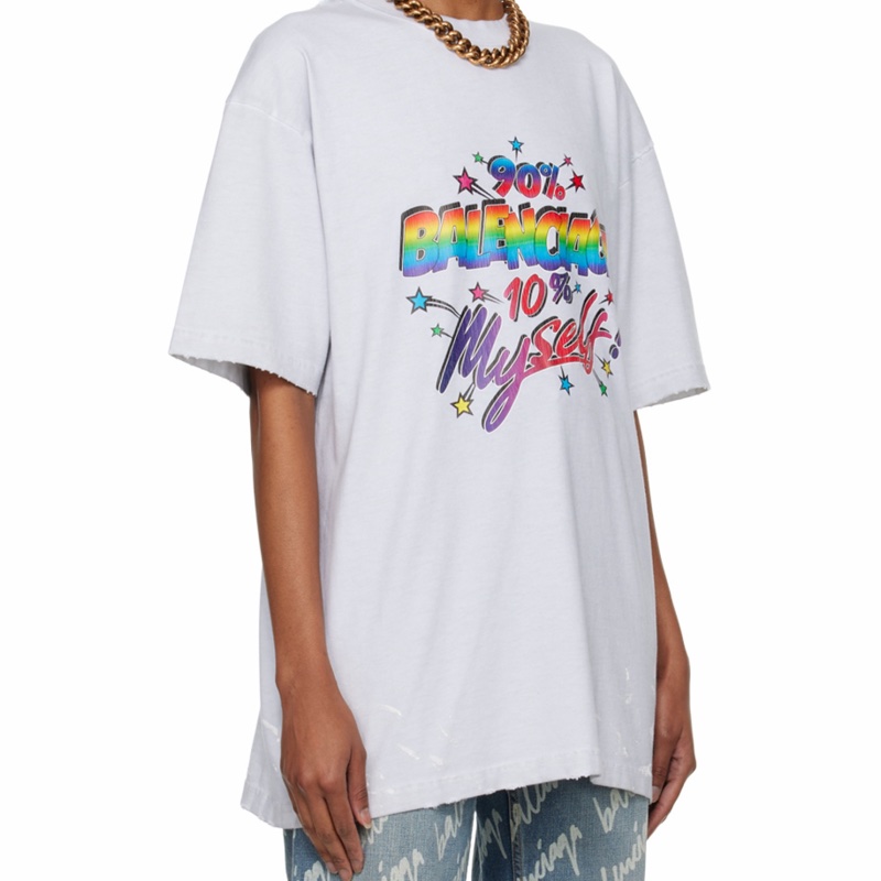 Balenciaga 男女同款 徽標短袖T恤XXS XS S M碼-6