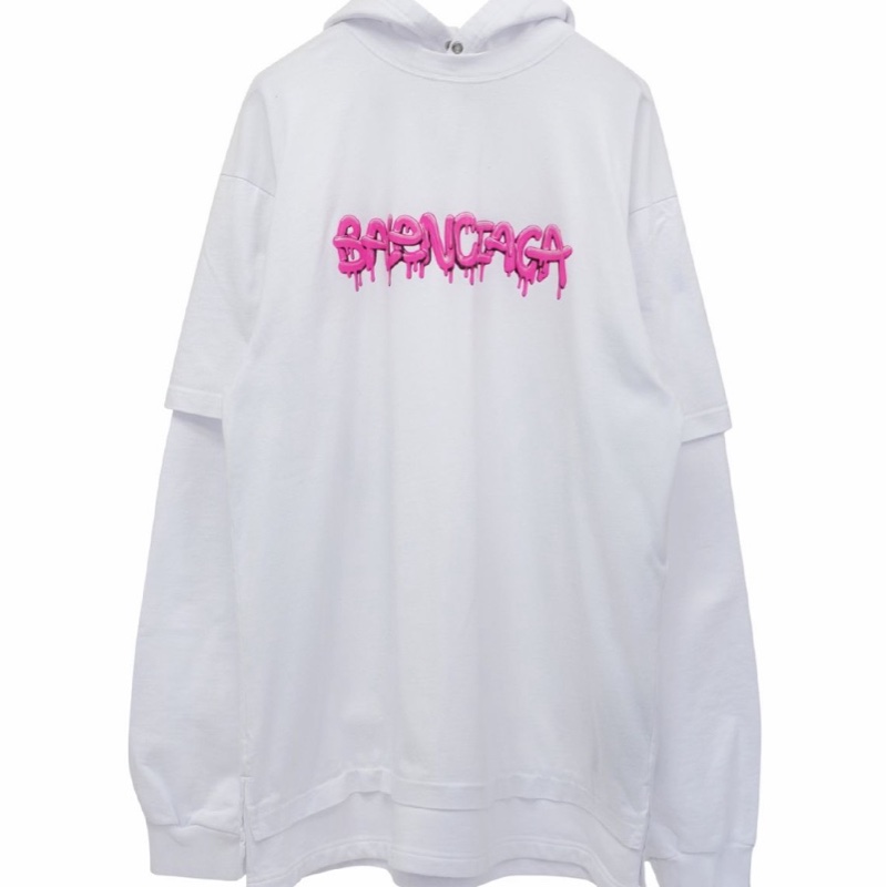 Balenciaga 男女同款 SLIME雙料長袖連帽T恤XXS XS S M L碼-0
