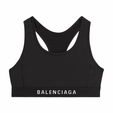 Balenciaga 女士 徽標細節運動文胸S M L碼模特身高 176.5 CM，所穿尺碼 S