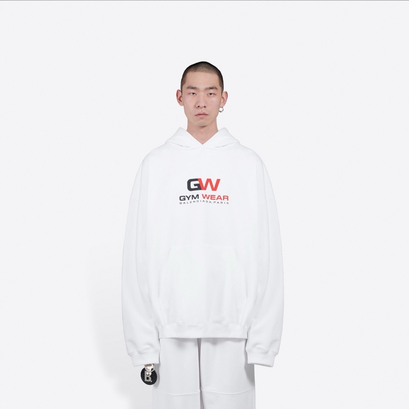 Balenciaga 男士 印花連帽衛衣XS S M碼-5