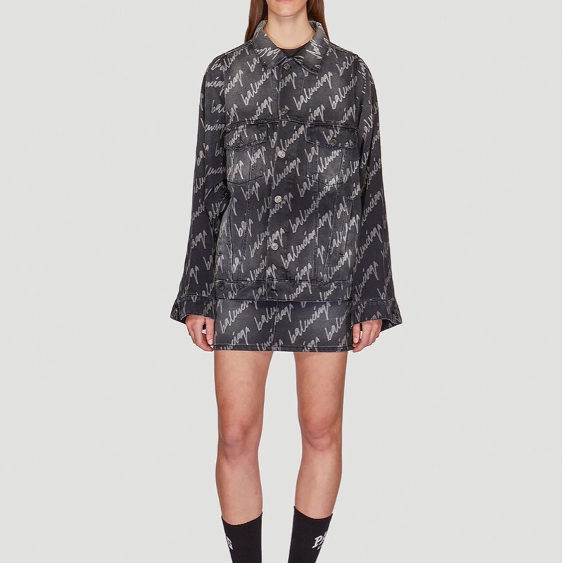 Balenciaga 女士 徽標迷你半身裙FR-34 FR-36 FR-38碼-4