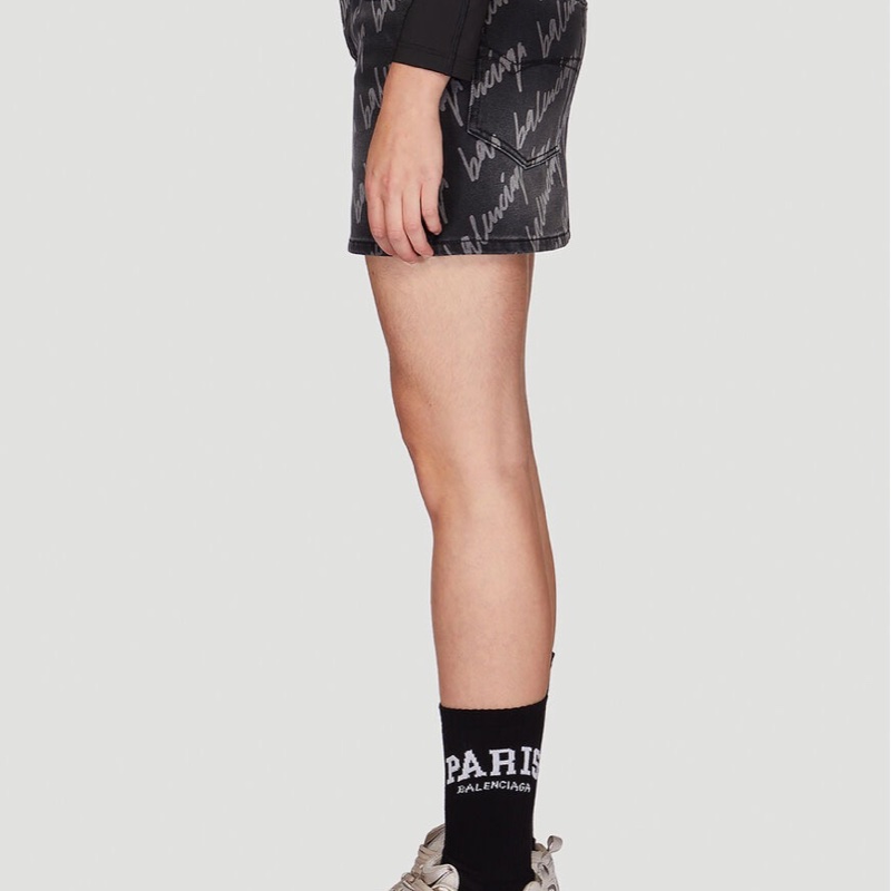 Balenciaga 女士 徽標迷你半身裙FR-34 FR-36 FR-38碼-5