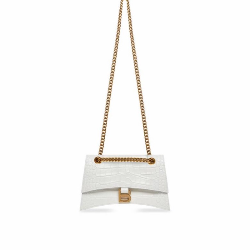 Balenciaga 女士 CRUSH 小號壓紋鏈帶單肩包均碼碼小號、24.9cm*7.9cm*15cm-2