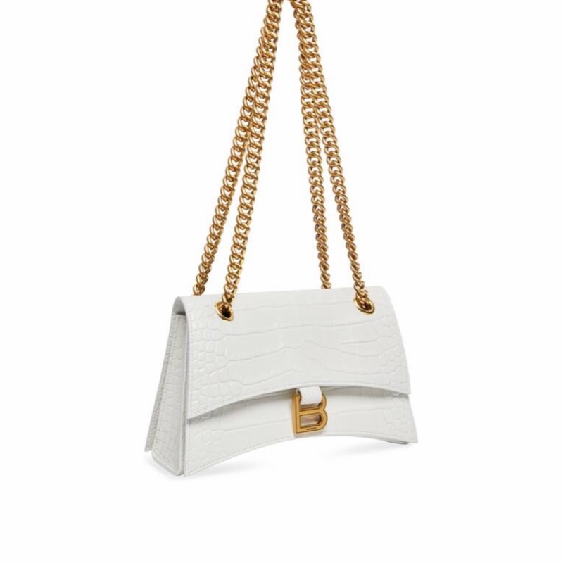 Balenciaga 女士 CRUSH 小號壓紋鏈帶單肩包均碼碼小號、24.9cm*7.9cm*15cm-4