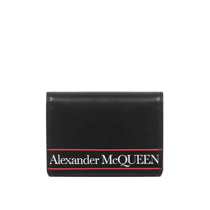 Alexander McQueen 男士 logo印花錢包均碼碼長：11CM，寬：1CM，高：8CM-0