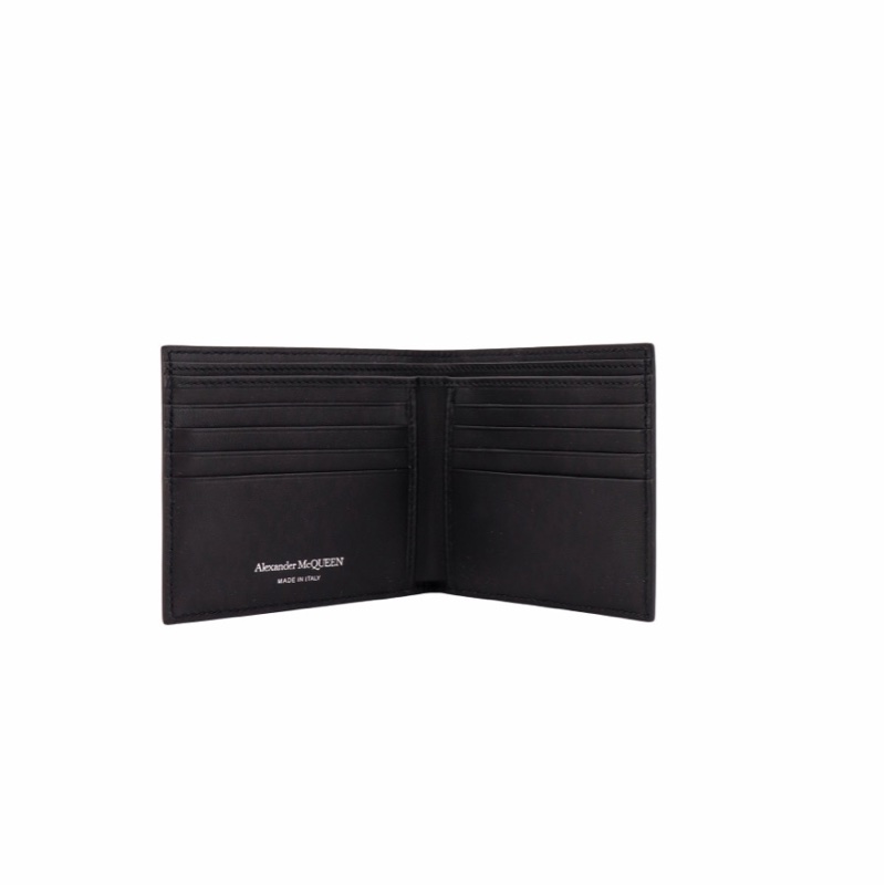 Alexander McQueen 男士 飾釘對折錢包均碼碼11.5cm*1.4cm*9.4cm-2