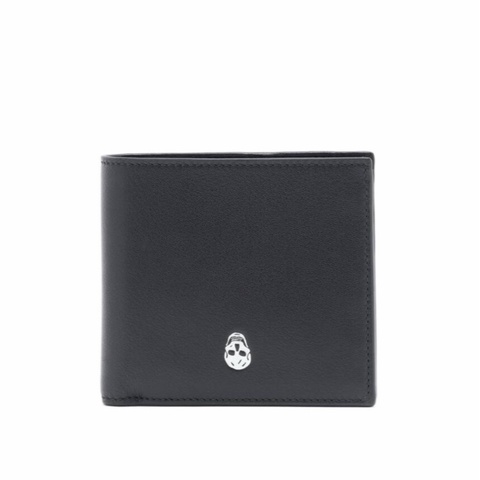 Alexander McQueen 男士 骷髏雙折錢包均碼碼11cm*10cm