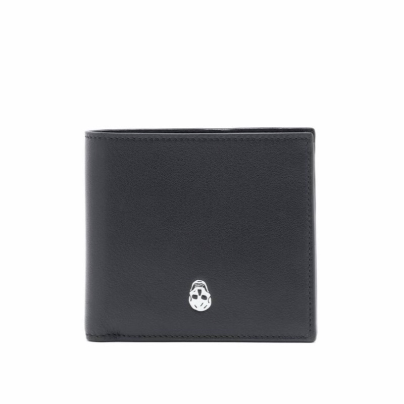 Alexander McQueen 男士 骷髏雙折錢包均碼碼11cm*10cm-0