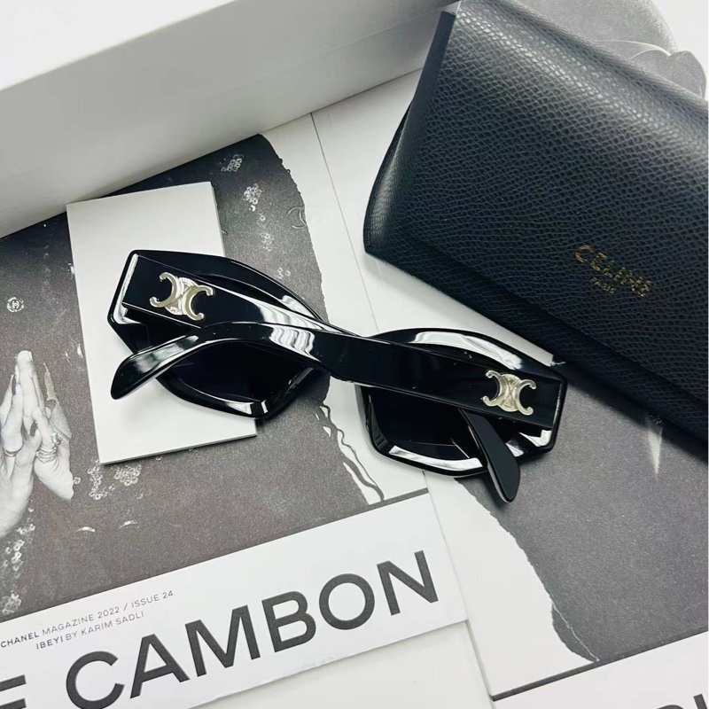 Celine 女士 徽標太陽鏡55 均碼碼橋寬: 1.9cm; 鏡腿長: 14.5cm; 鏡片直徑: 5.5cm-1