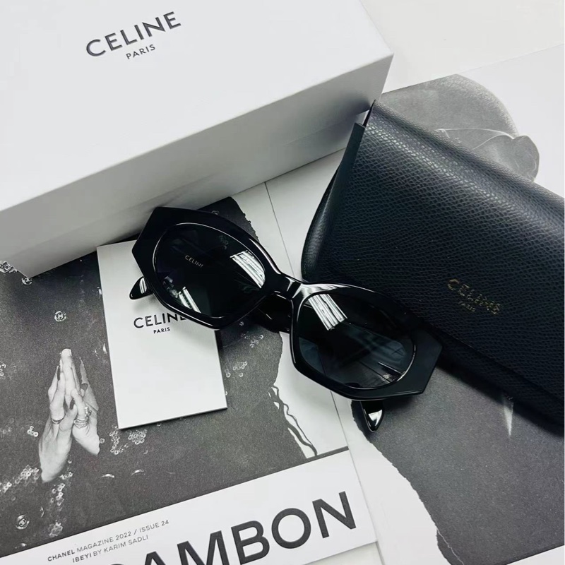 Celine 女士 徽標太陽鏡55 均碼碼橋寬: 1.9cm; 鏡腿長: 14.5cm; 鏡片直徑: 5.5cm-2