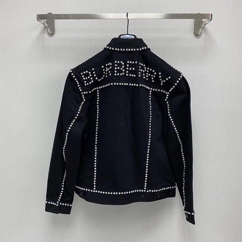 Burberry 女士 水晶裝飾休閒夾克UK-2 UK-4碼