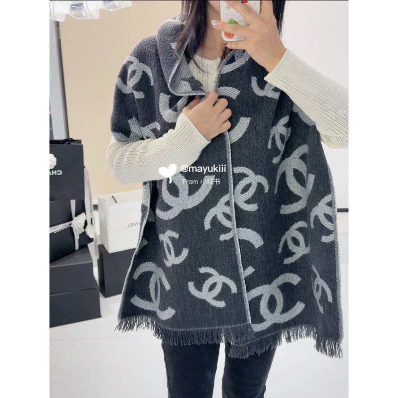 Chanel 香奈兒26C 爆款雙面圍巾-22