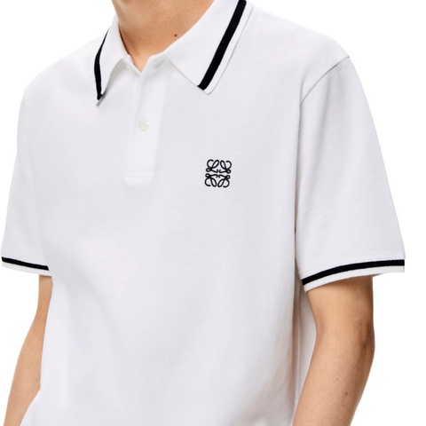 914intheair精品代購『全新閒置』Loewe 經典logo anagram黑色刺繡POLO衫L