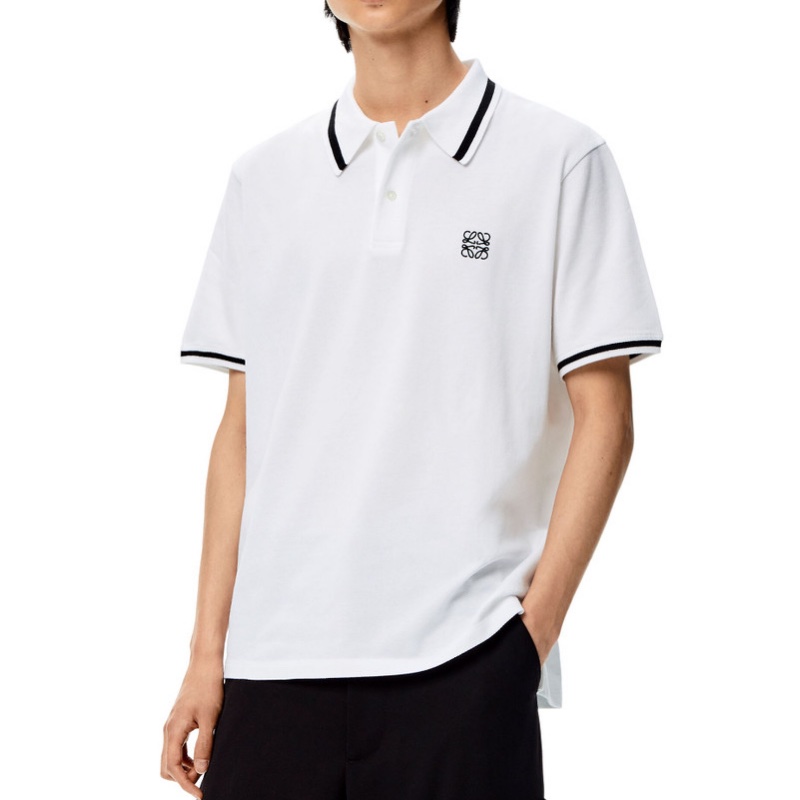 914intheair精品代購『全新閒置』Loewe 經典logo anagram黑色刺繡POLO衫L-2