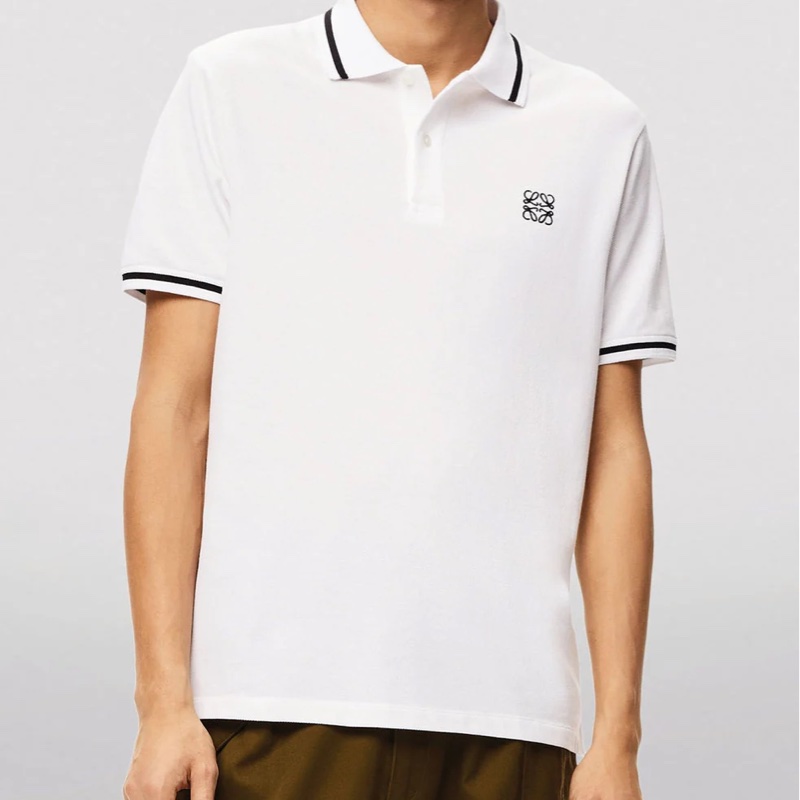 914intheair精品代購『全新閒置』Loewe 經典logo anagram黑色刺繡POLO衫L-3