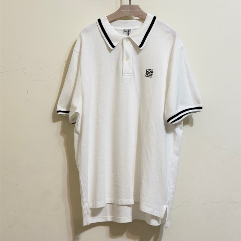 914intheair精品代購『全新閒置』Loewe 經典logo anagram黑色刺繡POLO衫L-9