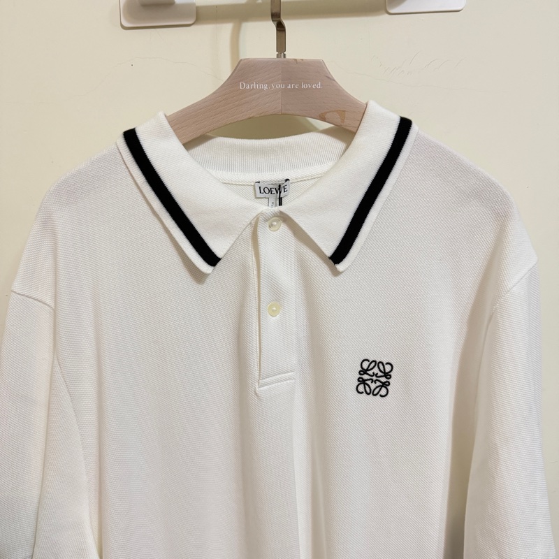 914intheair精品代購『全新閒置』Loewe 經典logo anagram黑色刺繡POLO衫L-11