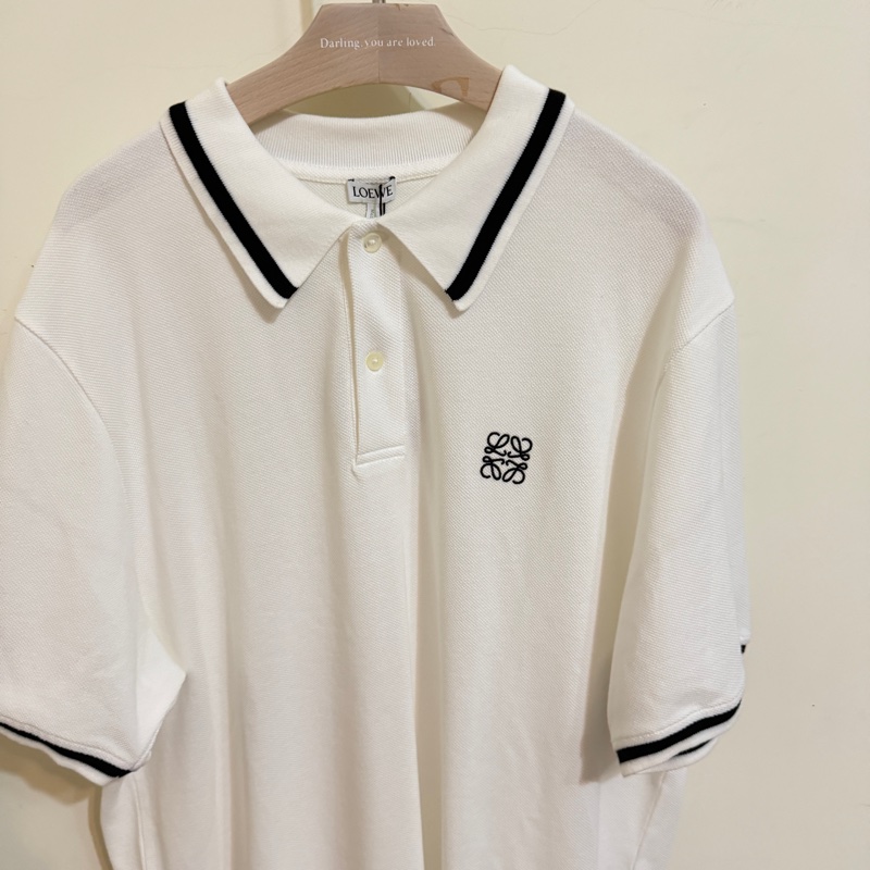 914intheair精品代購『全新閒置』Loewe 經典logo anagram黑色刺繡POLO衫L-16