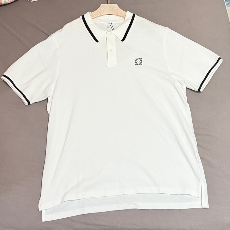 914intheair精品代購『全新閒置』Loewe 經典logo anagram黑色刺繡POLO衫L-22