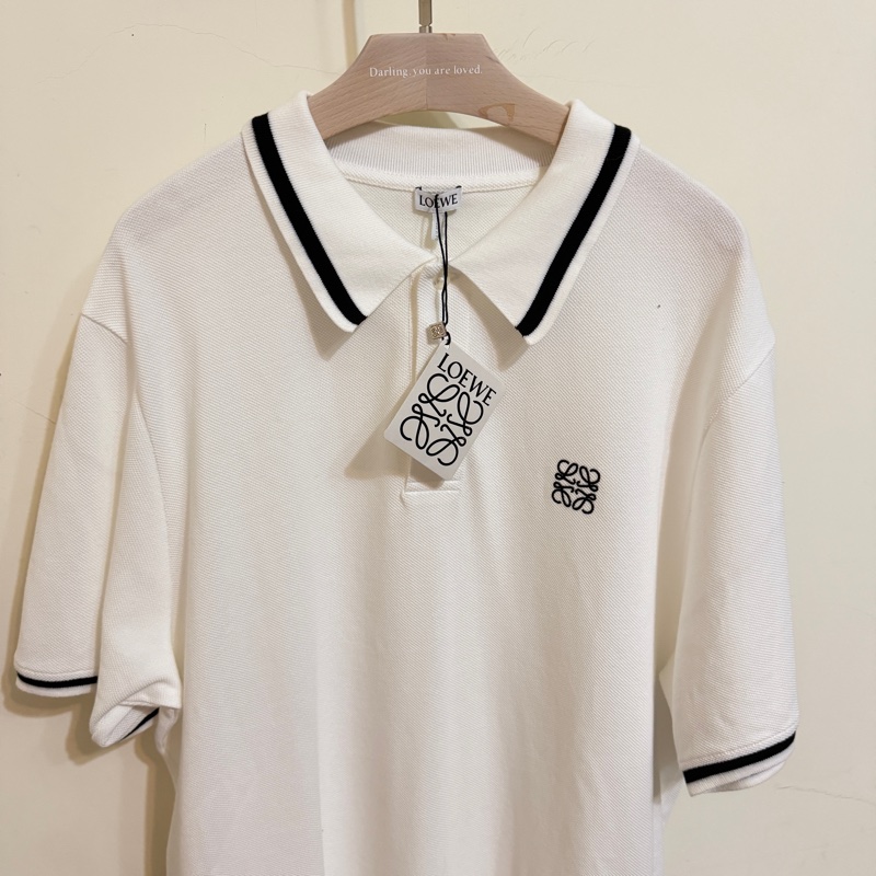 914intheair精品代購『全新閒置』Loewe 經典logo anagram黑色刺繡POLO衫L-26