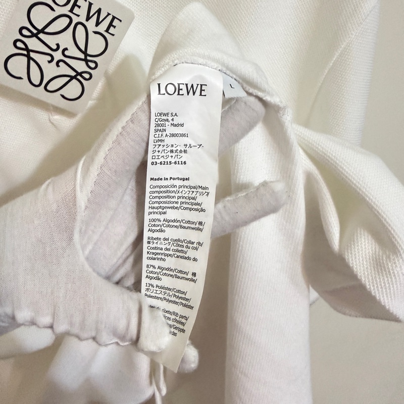 914intheair精品代購『全新閒置』Loewe 經典logo anagram黑色刺繡POLO衫L-28